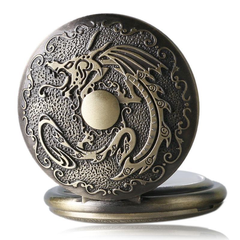 Men's Bronze Steampunk Pocket Watch