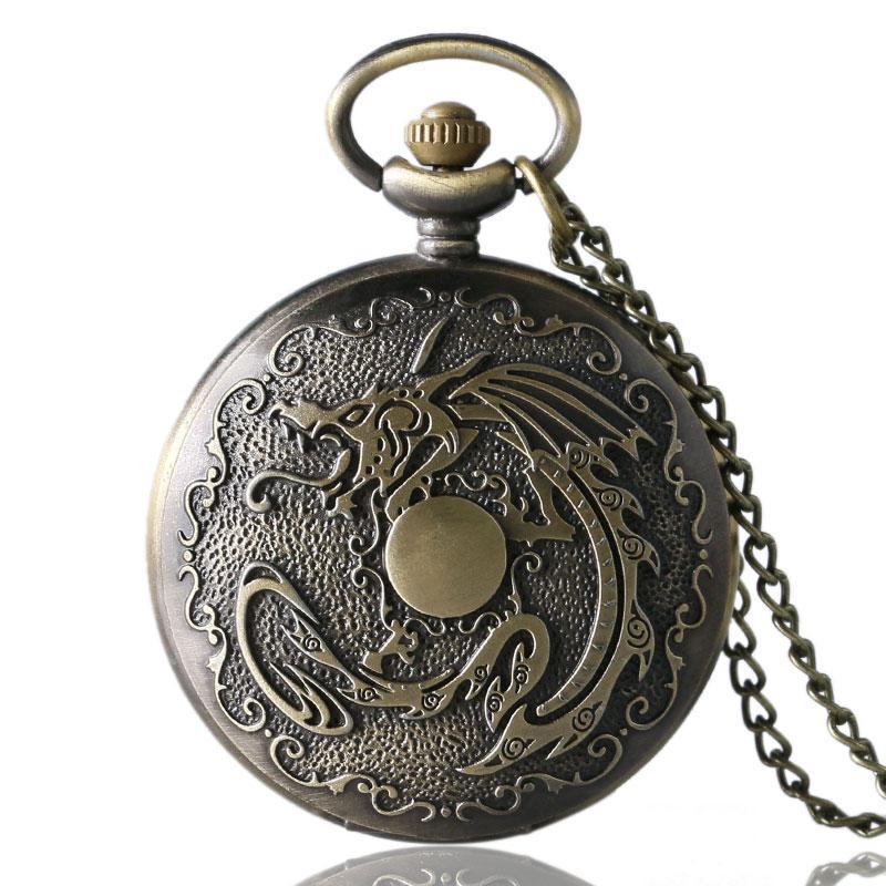 Men's Bronze Steampunk Pocket Watch