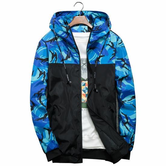 Men's Camouflage Windbreaker Coat - 4 Colors
