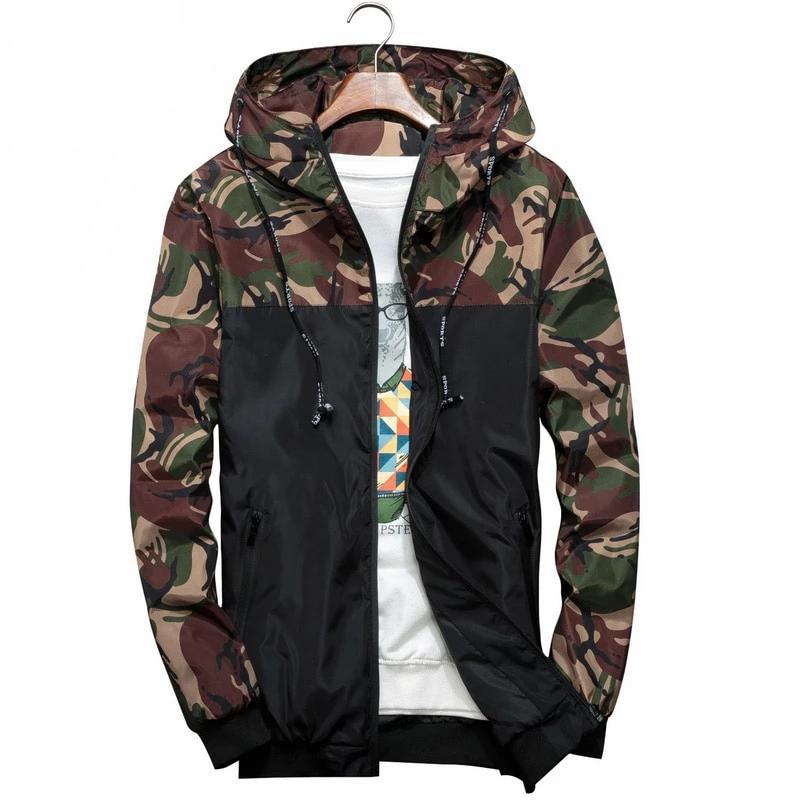 Men's Camouflage Windbreaker Coat - 4 Colors