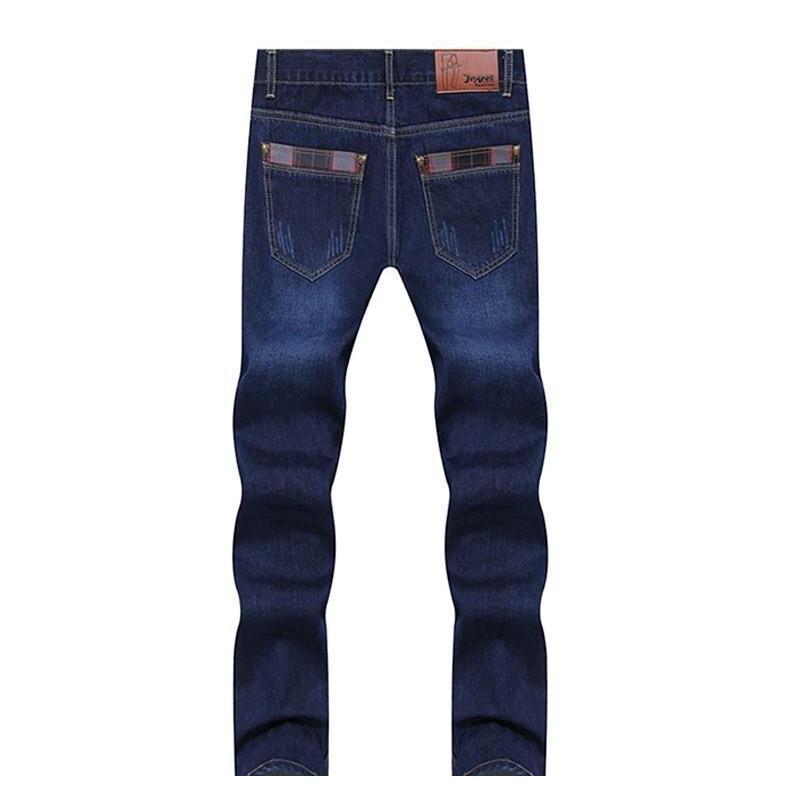 Men's Dark Slim Fit Straight Jeans - Multiple Sizes
