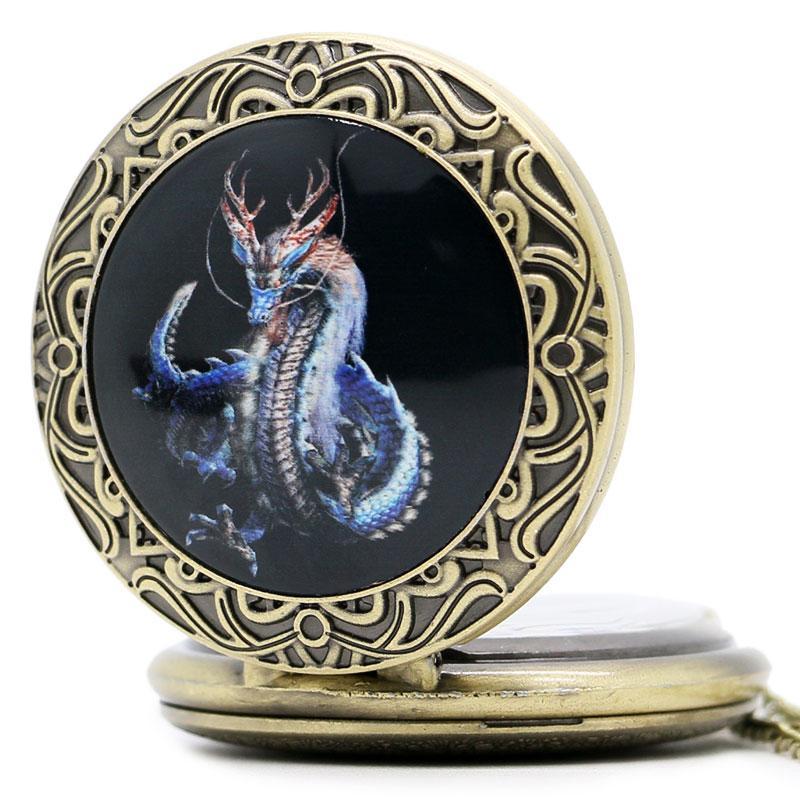 Men's Dragon Themed Pocket Watches