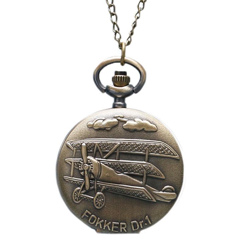 Men's Fighter Plane Pocket Watch