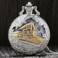 Men's Golden Train Pocket Watch