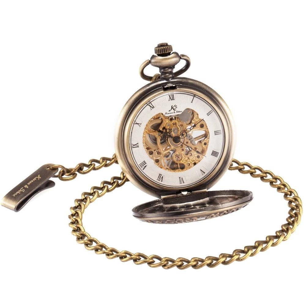 Men's Mechanical Alloy Roman Collection Pocket Watches - 3 Colors