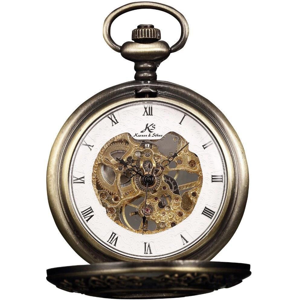 Men's Mechanical Alloy Roman Collection Pocket Watches - 3 Colors