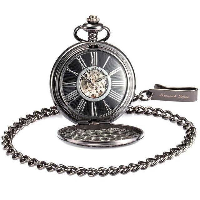 Men's Mechanical Hand Wind Luxury Collection Pocket Watches - 4 Colors