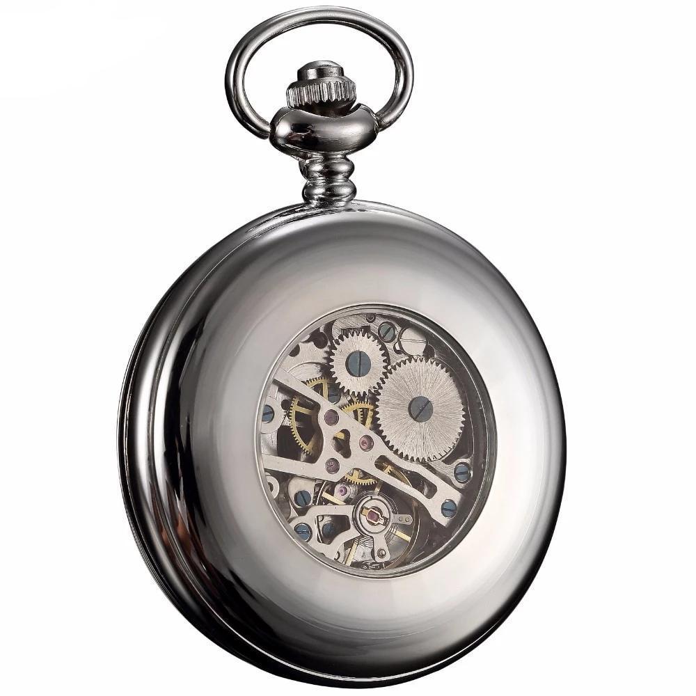Men's Mechanical Hand Wind Luxury Collection Pocket Watches - 4 Colors