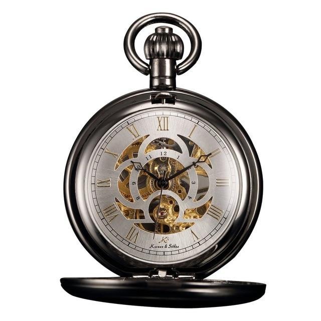 Men's Mechanical Hand Wind Roman Collection Pocket Watches - 3 Colors