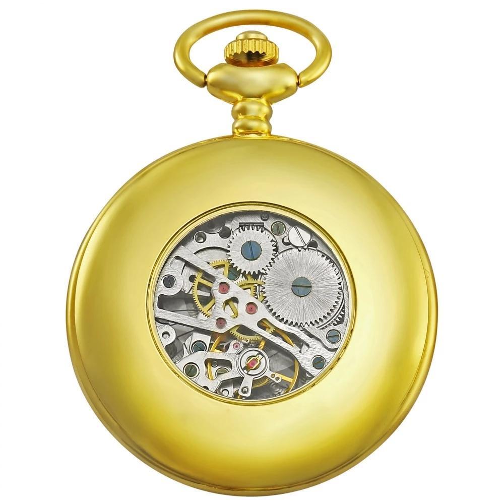Men's Mechanical Hand Wind Roman Dial Constellation Collection Pocket Watches - 3 Colors