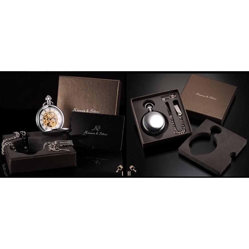 Men's Mechanical Hand Wind Steampunk Collection Pocket Watches - 3 Colors