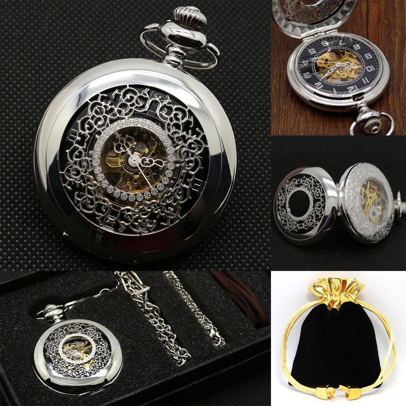 Men's Mechanical Retro Pocket Watch