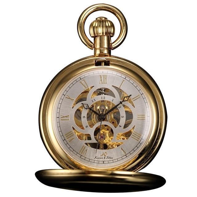 Men's Mechanical Retro Skeleton Collection Pocket Watches - 3 Colors