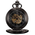 Men's Mechanical Roman Skeleton Collection Pocket Watches - 2 Colors