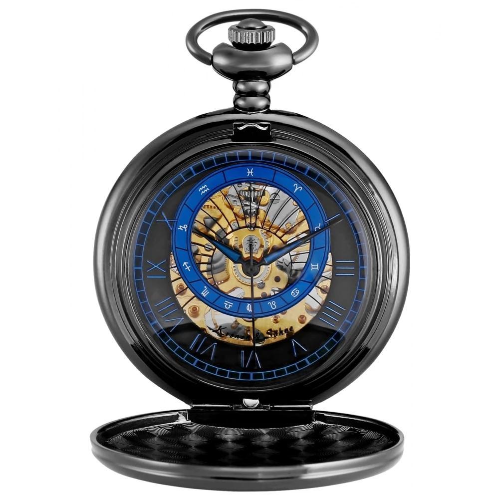 Men's Mechanical Roman Twelve Constellations Collection Pocket Watches - 3 Colors