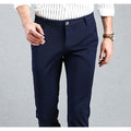 Men's Navy Slim Fit Dress Pants - Multiple Sizes