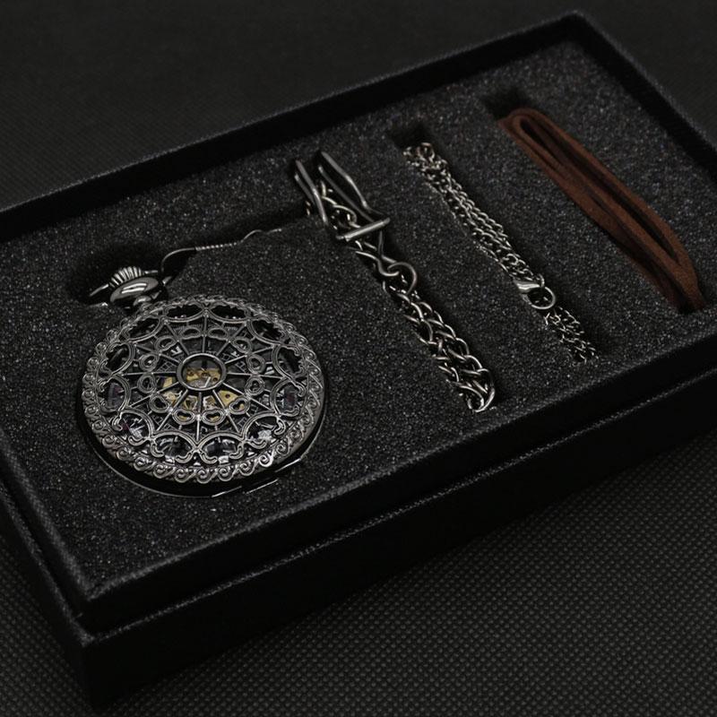 Men's Semi Automatic Mechanical Hand Wind Pocket Watch