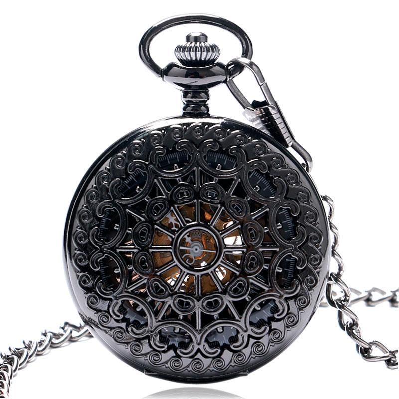 Men's Semi Automatic Mechanical Hand Wind Pocket Watch