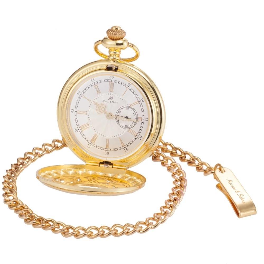 Men's Steampunk Roman Dial Pocket Watch