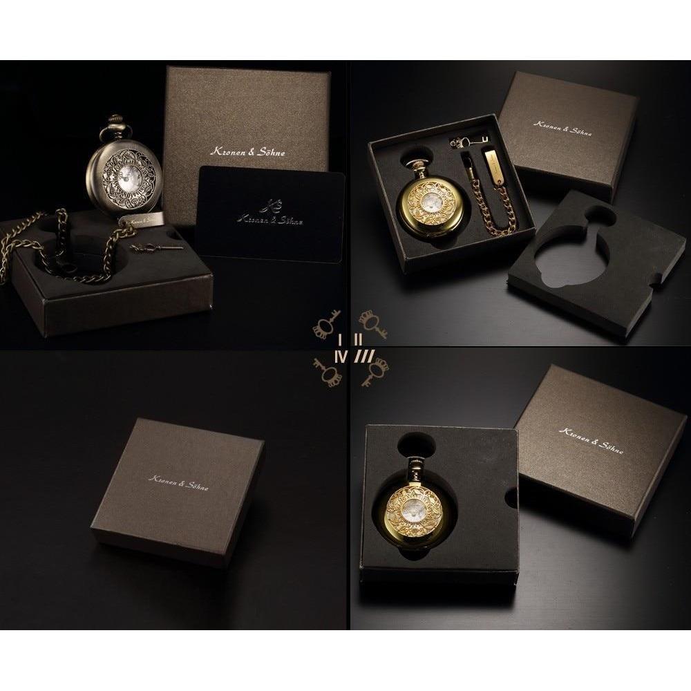 Men's Steampunk Roman Dial Pocket Watch