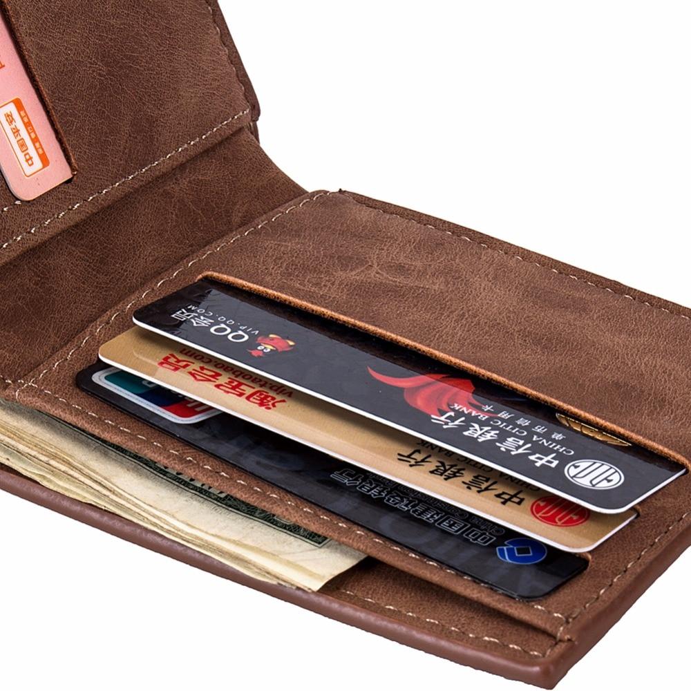 Men's Suede Wallet with Coin Bag Zipper