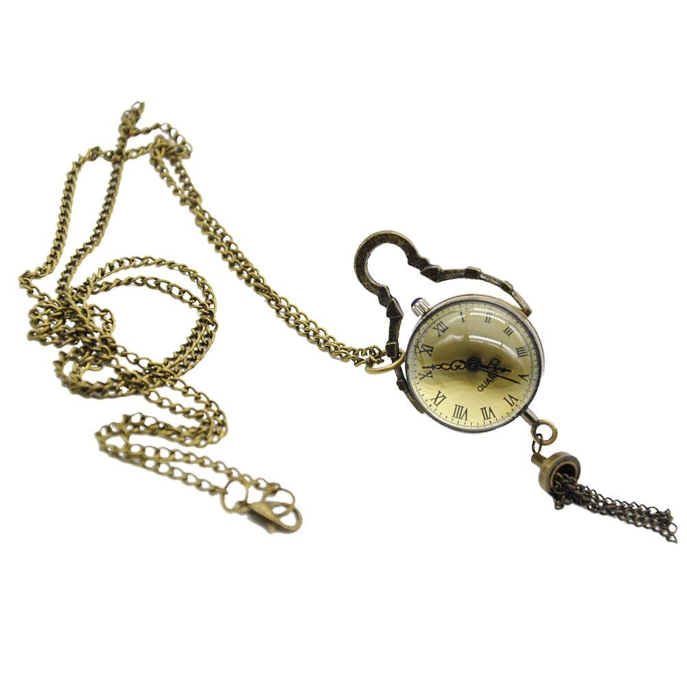 Men's Vintage Glass Bull Eye Pocket Watch