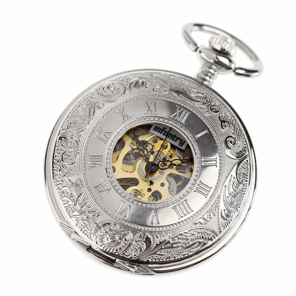 Men's Vintage Mechanical Hand Wind Pocket Watch