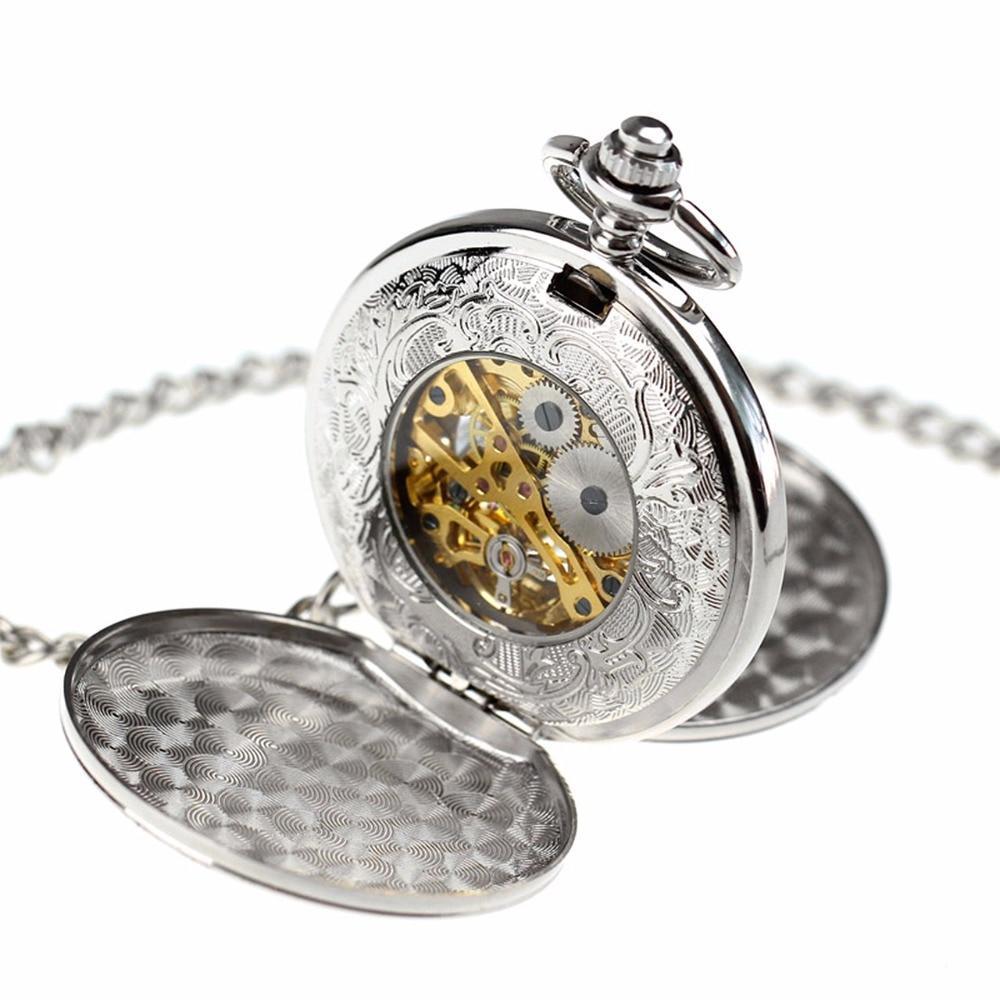 Men's Vintage Mechanical Hand Wind Pocket Watch