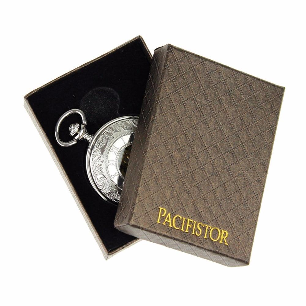 Men's Vintage Mechanical Hand Wind Pocket Watch