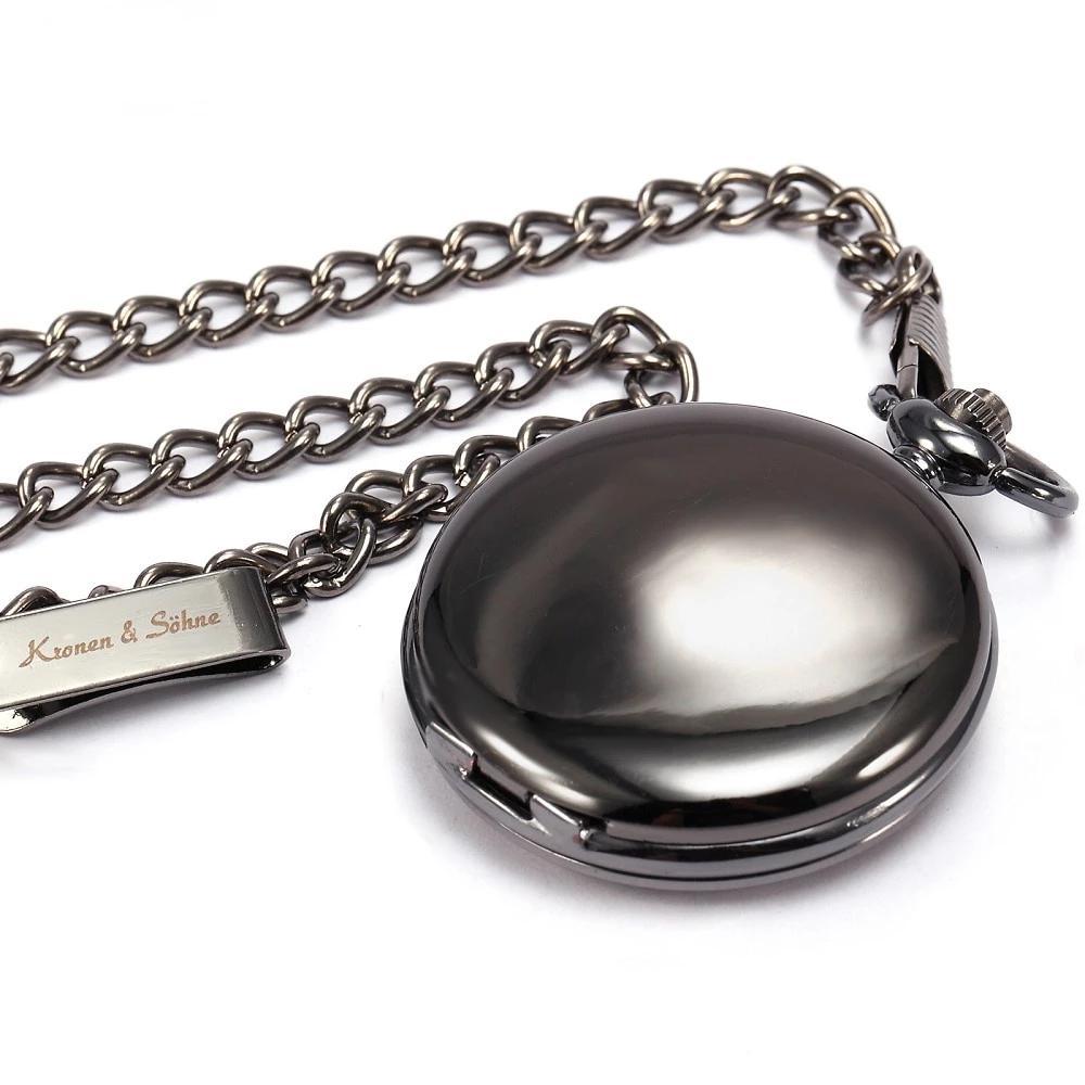 Men's White Analog Pocket Watch