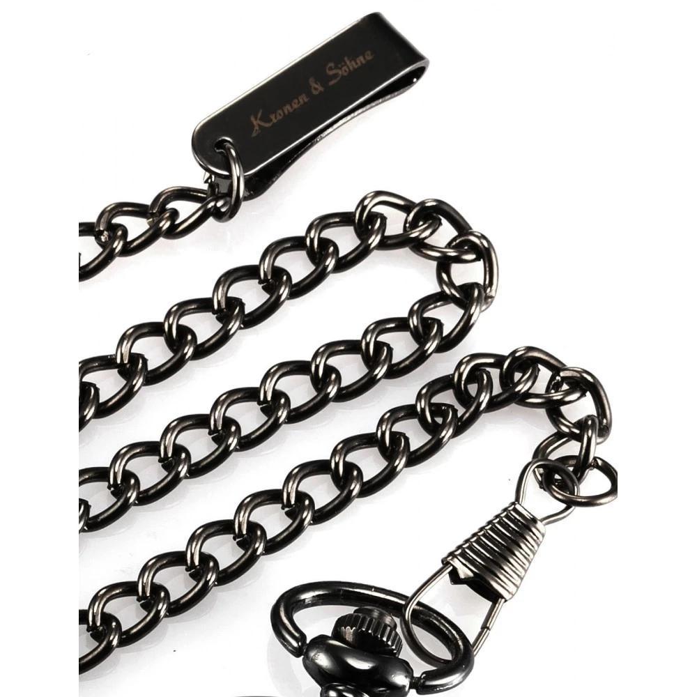 Men's White Analog Pocket Watch