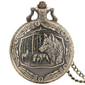 Men's Wolf Pendant Pocket Watch