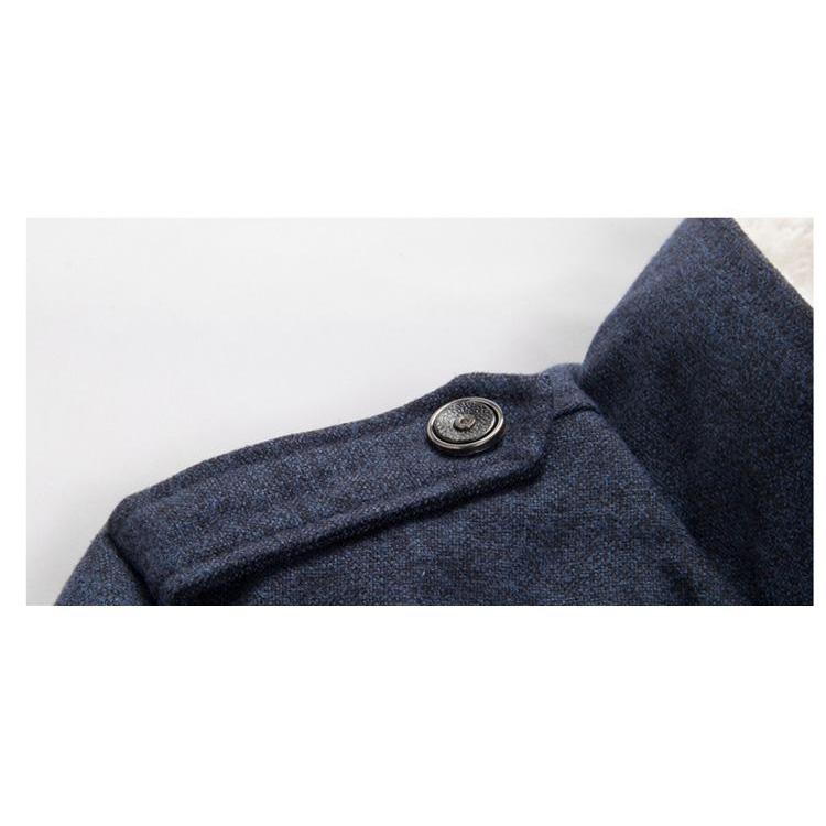 Men's Woolen Trench Coat - 3 Colors