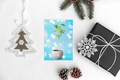 Potted Christmas Marijuana Plant Merry Christmas Greeting Cards (1, 10, 30, and 50pcs)