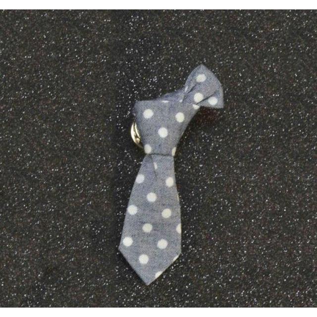 Mini Formal Ties Collection Brooches - 14 Colors & Styles
