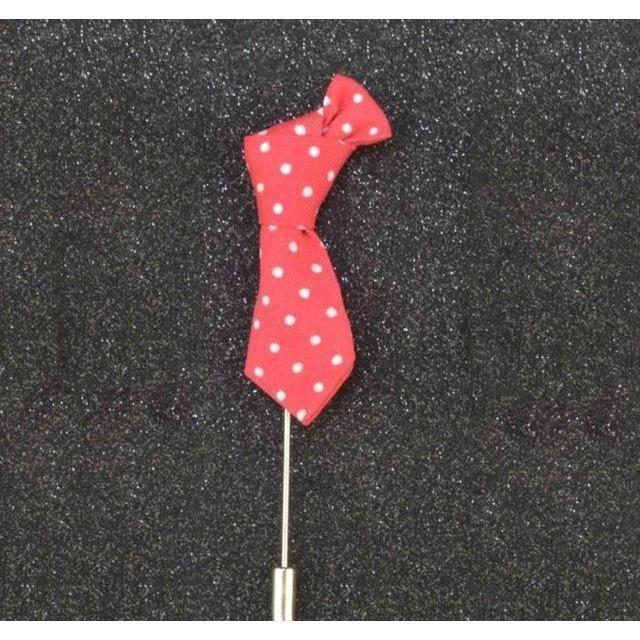 Mini Formal Ties Collection Brooches - 14 Colors & Styles
