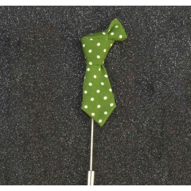 Mini Formal Ties Collection Brooches - 14 Colors & Styles