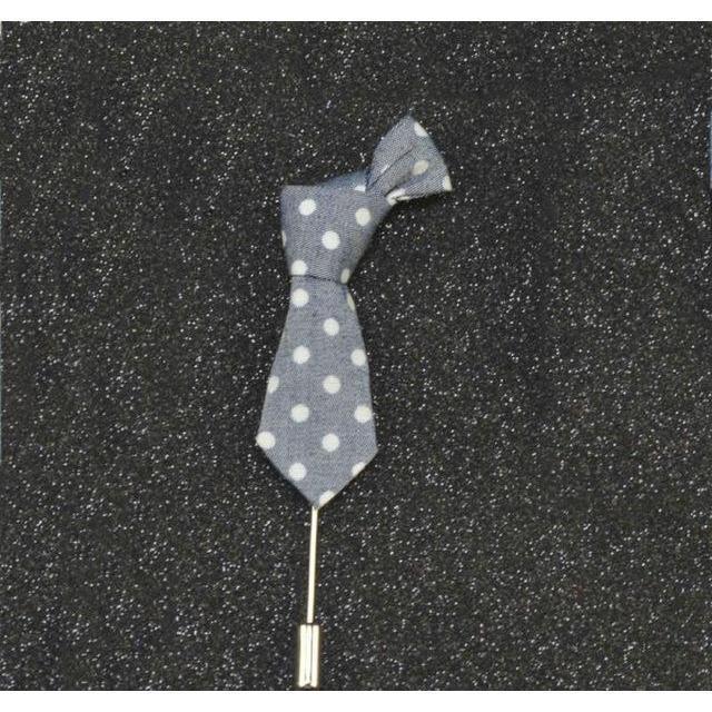 Mini Formal Ties Collection Brooches - 14 Colors & Styles