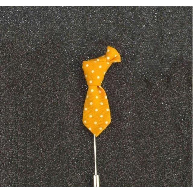 Mini Formal Ties Collection Brooches - 14 Colors & Styles