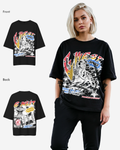 G West Womens Cosmic Sky Ride Double Hit Premium Oversized Tee