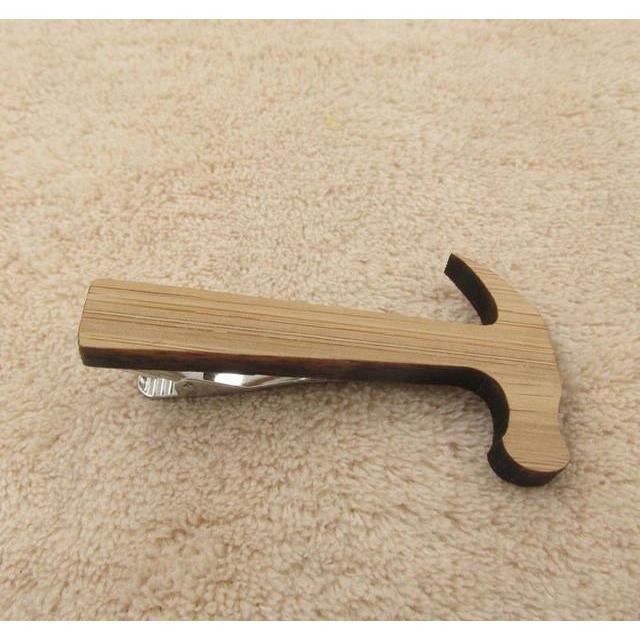 Modern and Edgy Collection Wooden Tie Bars/Clips - 8 Styles