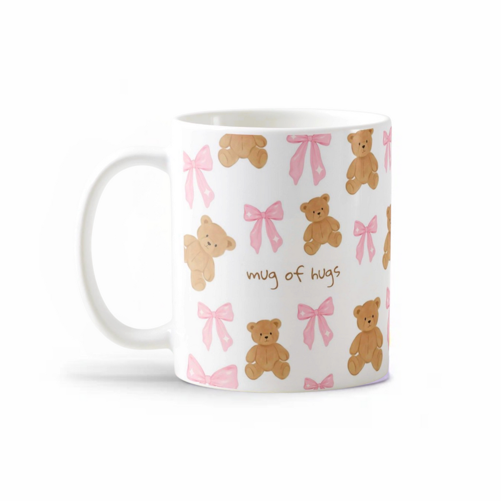 Coffee Ceramic Mug - Mug of Hugs Design