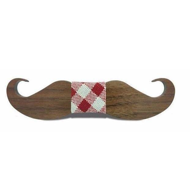 Mustache Collection Wooden Bow Ties - 20 Colors & Styles