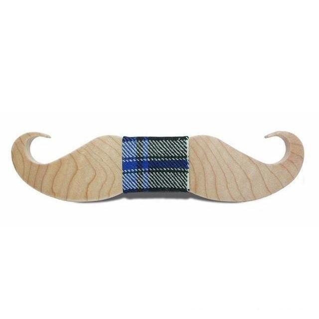 Mustache Collection Wooden Bow Ties - 20 Colors & Styles