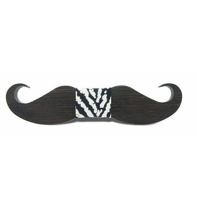 Mustache Collection Wooden Bow Ties - 20 Colors & Styles
