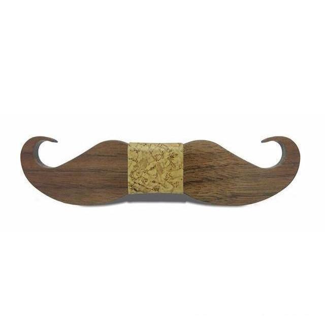Mustache Collection Wooden Bow Ties - 20 Colors & Styles