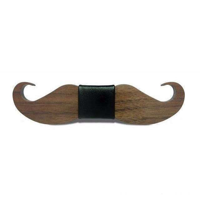 Mustache Collection Wooden Bow Ties - 20 Colors & Styles