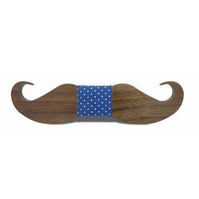 Mustache Collection Wooden Bow Ties - 20 Colors & Styles