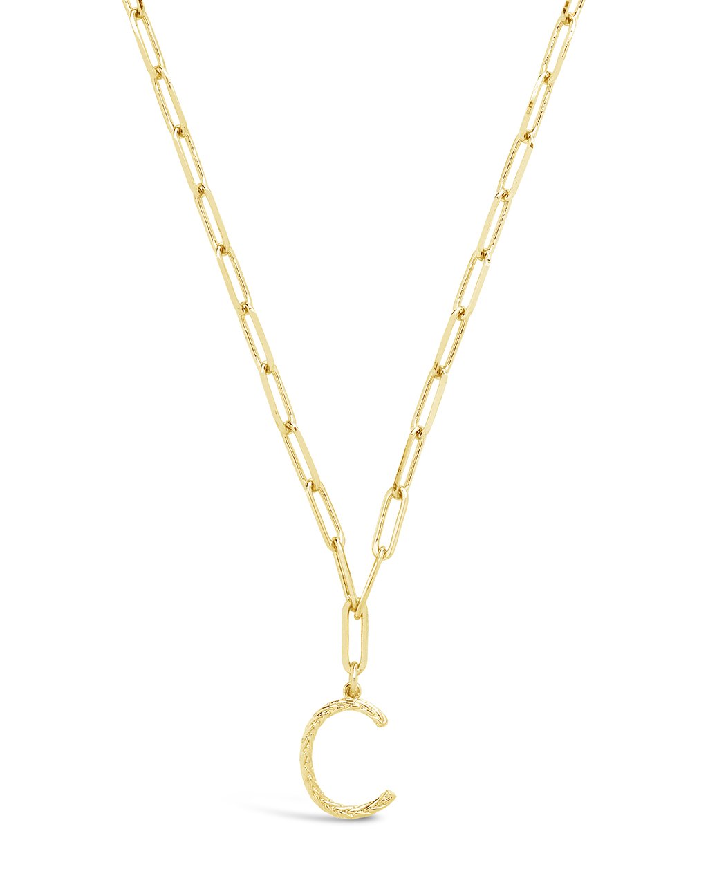 Braided Initial Pendant Necklace