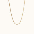 Paperclip Link and CZ Chain Necklace